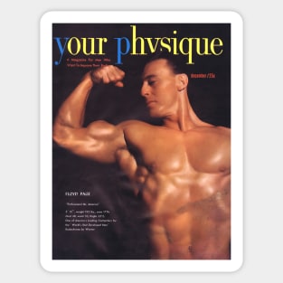 YOUR PHYSIQUE - Vintage Physique Muscle Male Model Magazine Cover Sticker